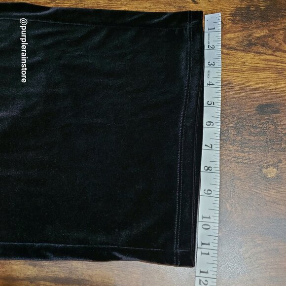 Halogen Velvet Wide Leg Crop Jumpsuit S Belted Stretch Dark Coquette Minimalist - Picture 11 of 12